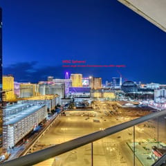 Elegant 1BR | Full Kitchen + Strip & Sphere Views