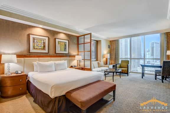 Strip Views, King Bed & Jacuzzi | MGM Signature - Image 1