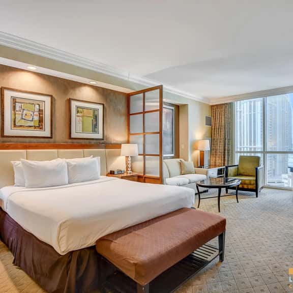 Strip Views, King Bed & Jacuzzi | MGM Signature - Image 1